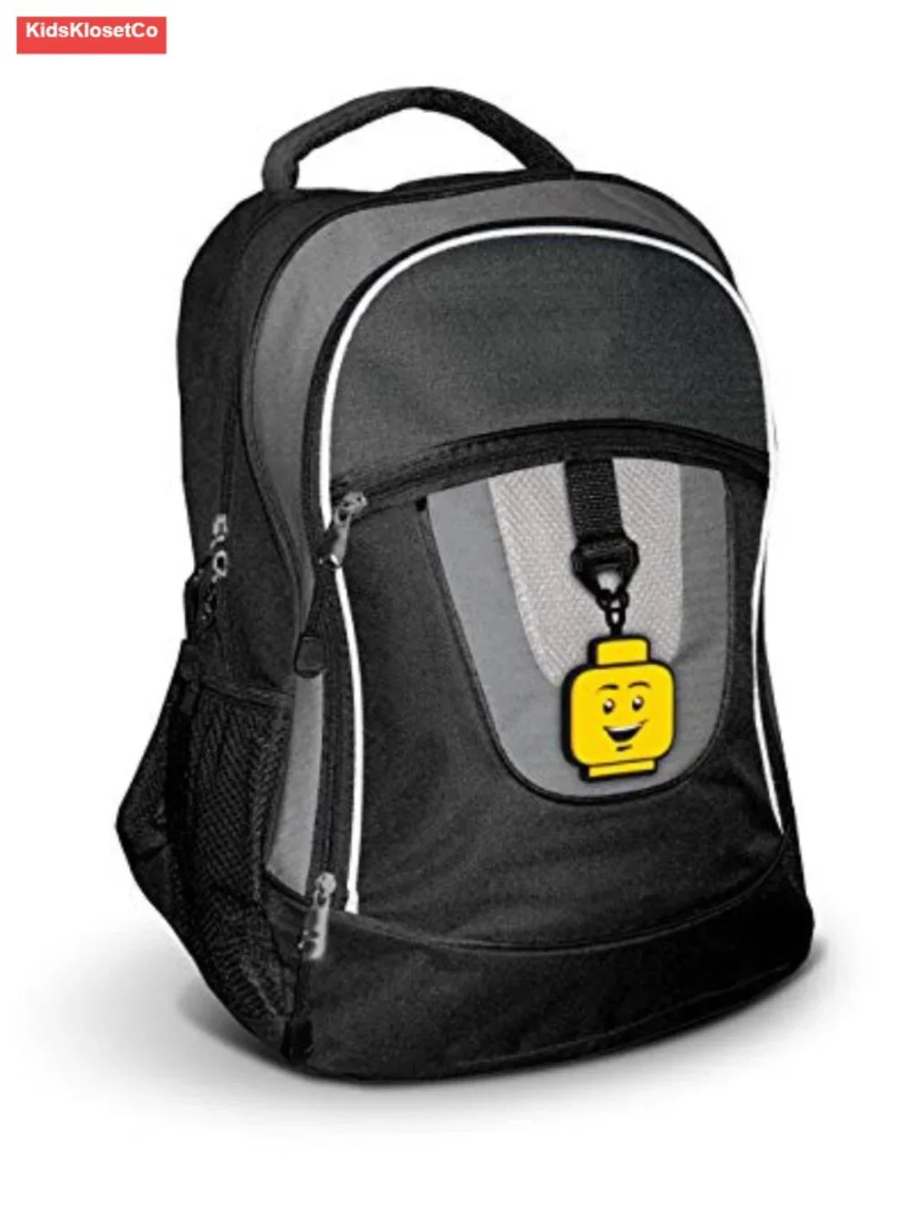 LEGO Minifigure Silicone Luggage Tag Backpack Charm Yellow